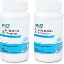 Klaire Labs SFI Health L. Acidophilus - 3 miljarder CFU Lactobacillus Probiotic, Pure SCD Compliant Formel för Män & Kvinnor, Hypoallergenic & Non-Dairy (100 kapslar, 2 Pack)