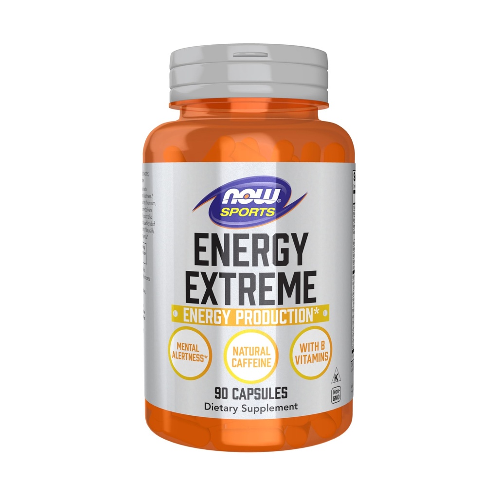 Nu Foods Sports Nutrition, Sports Energy Extreme med B Vitaminer och andra kofaktorer som Chromium, Magnesium Malate och Carnitine, 90 Veg Capsules