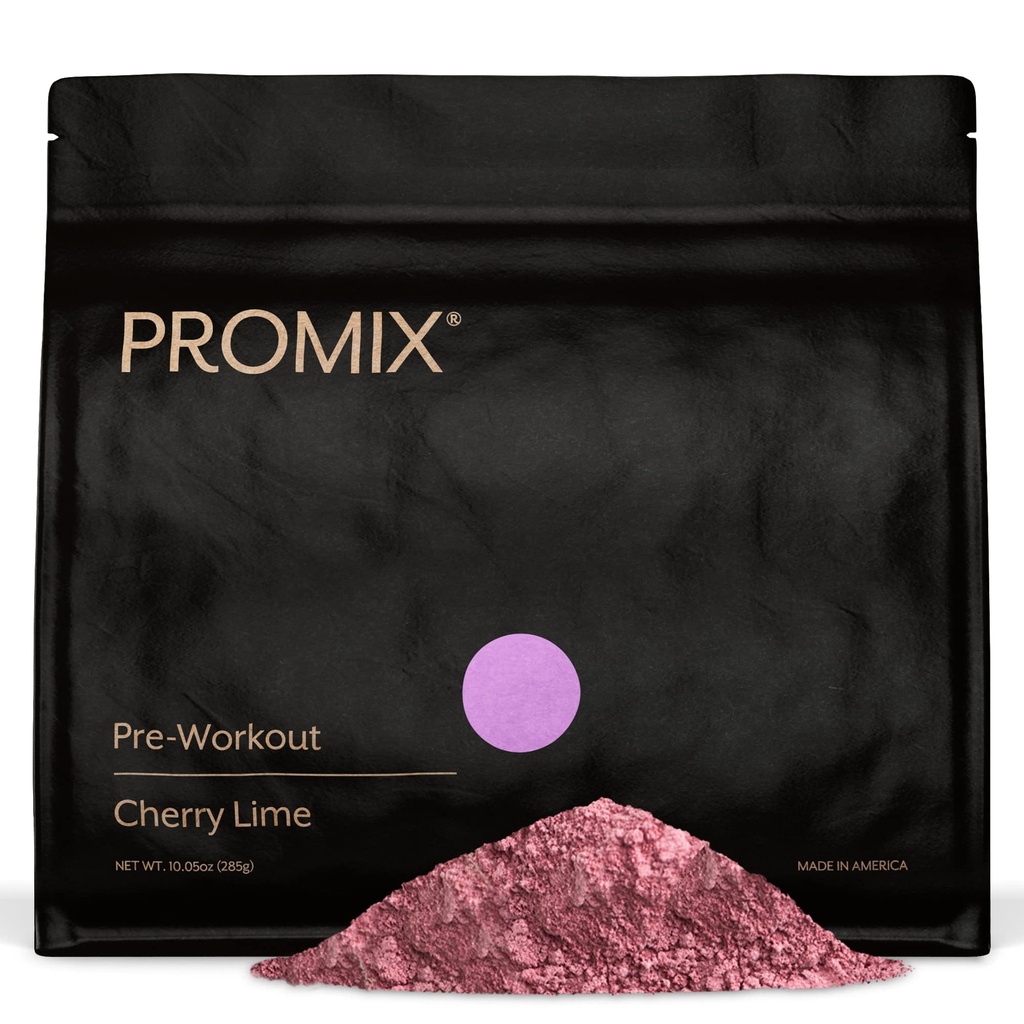 ProMix Nutrition Pre-Workout Powder, Cherry Lime - Maximize Focus & Performance - Helps Muscle Gain, Endurance - Vitamiini B12, kofeiini, Beta-Alanine & L-Tyrsosiini - 30 Servings (Pack of 1)