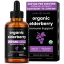 NutraChamps Black Elderberry Syrup, Potent 2000mg 10:1 Extract Sambucus Elderberry Syrup Antioksidantti, Drops Berry Flavor, Liquid Elderberry Extract Sokeriton 2oz, Immuunituki