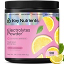 KESKEISET NUTRITRIT Multivitamiini Elektrolyyttejä Powder No Sugar - Fresh vaaleanpunainen sitruunaa Elektrolyytti Powder - Endurance & Energy Supplement - Hydration Powder - Ei kaloreita - 90 tarjoilut - Valmistettu USA