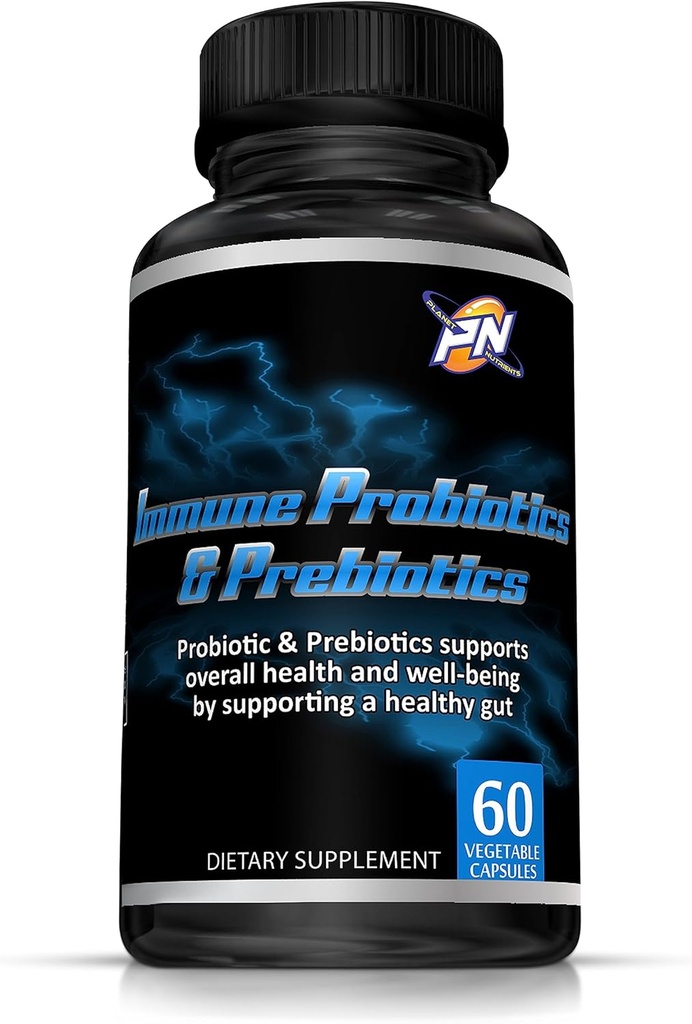 Immunoprobiootit ja prebiootit - tukee Gut Health ja yleinen hyvinvointi (60 kapselia)