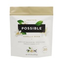 Protein Powder Vanilla Bean - 20 g vegan, kasvi-Based Protein Mix - ei-GMO, Ei-Dairy, Gluteeniton - 3,5 g BCAAs - 9 Essential Amino Acids - 15 päivän toimitus - 1 pussi, 15 tarjoilut