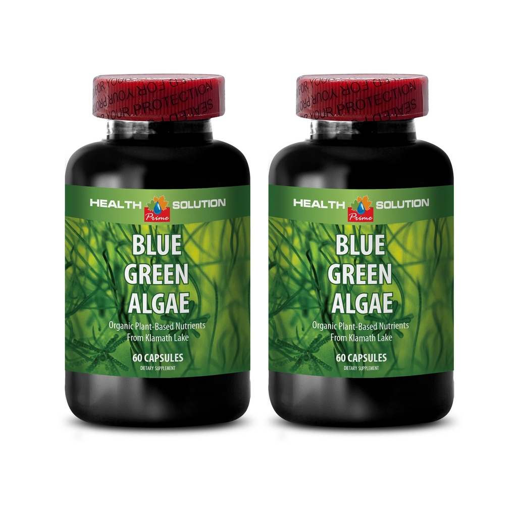 Klamath Blue Green Algae Kapselit - Blue Green Algae - Boost Immuunijärjestelmä - Blue Green Algae - Blue Green Algae Supplement - Immuuni Booster - Blue Algae - 2B 60 Caps