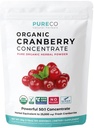 USDA Organic Cranberry Concentrate (50:1) Jauhe - 500 mg vastaa 25,000mg tuoreita karpaloja - munuaispuhdistus- ja UTI-tuki vitamiineja - naiset - täydennys - 100 tarjoilua - ei pillereitä