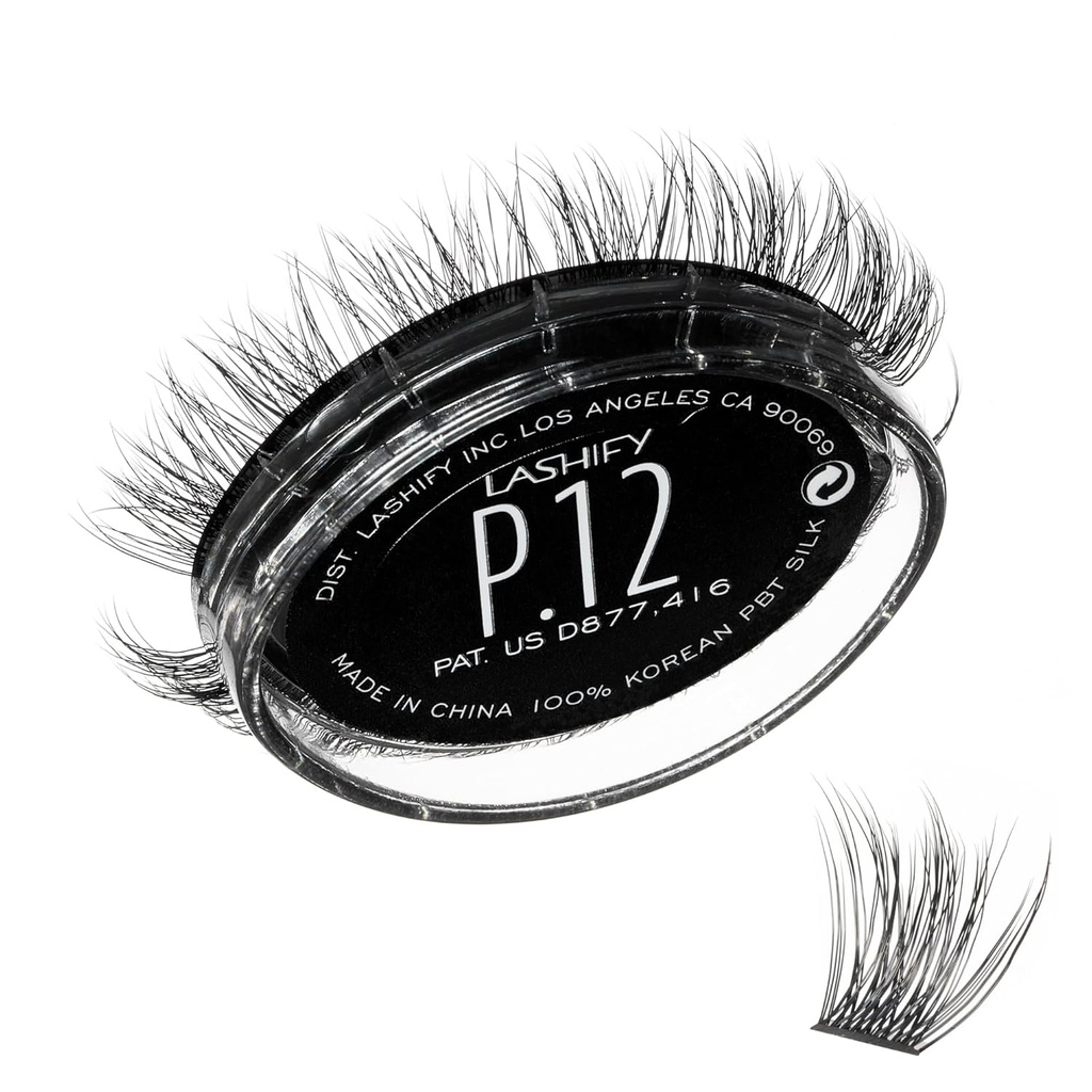 Lashify Plushy 12mm Gossamer Lashes i svart, Easy DIY False Lashes för en Voluminous Ännu Still Natural Look