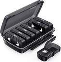 PULIV Viikoittain pilleri Organizer 7 päivä 2 Kertaa päivässä, musta Damp-Proof AM PM Pillerilaatikko 7 päivä, pilleri tapauksessa Portable Design, Suuri lääketiede Organizer vitamiinit, Lääkkeet, Kalaöljyt, Lisäravinteet