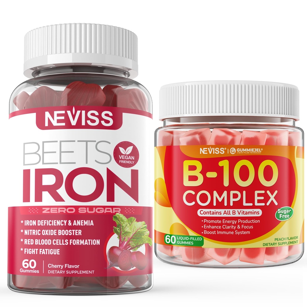 Sugar Free Iron Gummies + Vitamin B100 Complex
