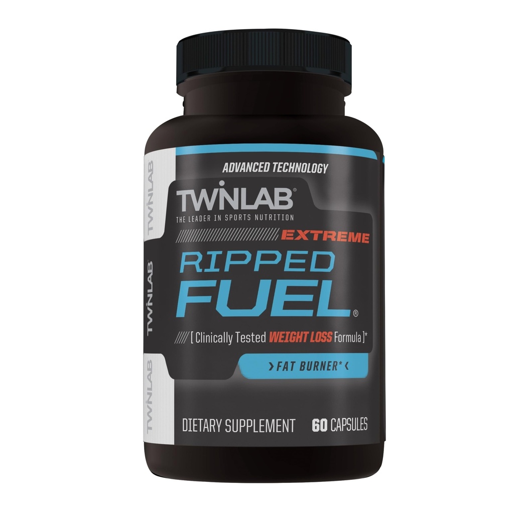 Twinlab Ripped Fuel Extreme - energia täydentää tukea painonhallintaa ja lihasten terveyttä - 60 kapselia