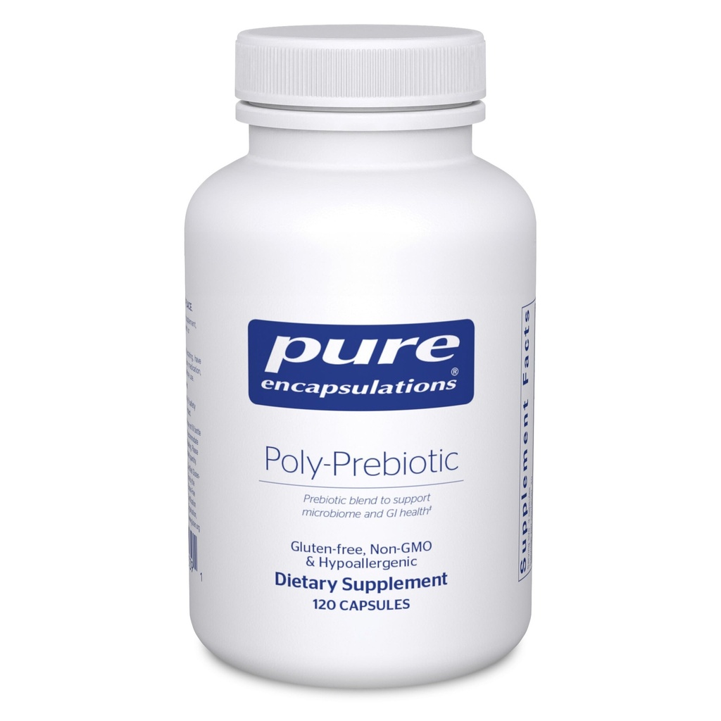 Rena inkapslingar Poly-Prebiotic | Prebiotisk Blend för att stödja mikrobiom och GI Health | 120 kapslar *