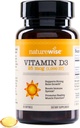 NatureWise-vitamiini D3 1000iu (25 mikrog) 30 päivän tarjonta immuunitukea, terve lihasten toiminta, ja luun terveys - ei-GMO, gluteeniton luomu neitsytoliiviöljy (Mini Softgel), 30 kreivi