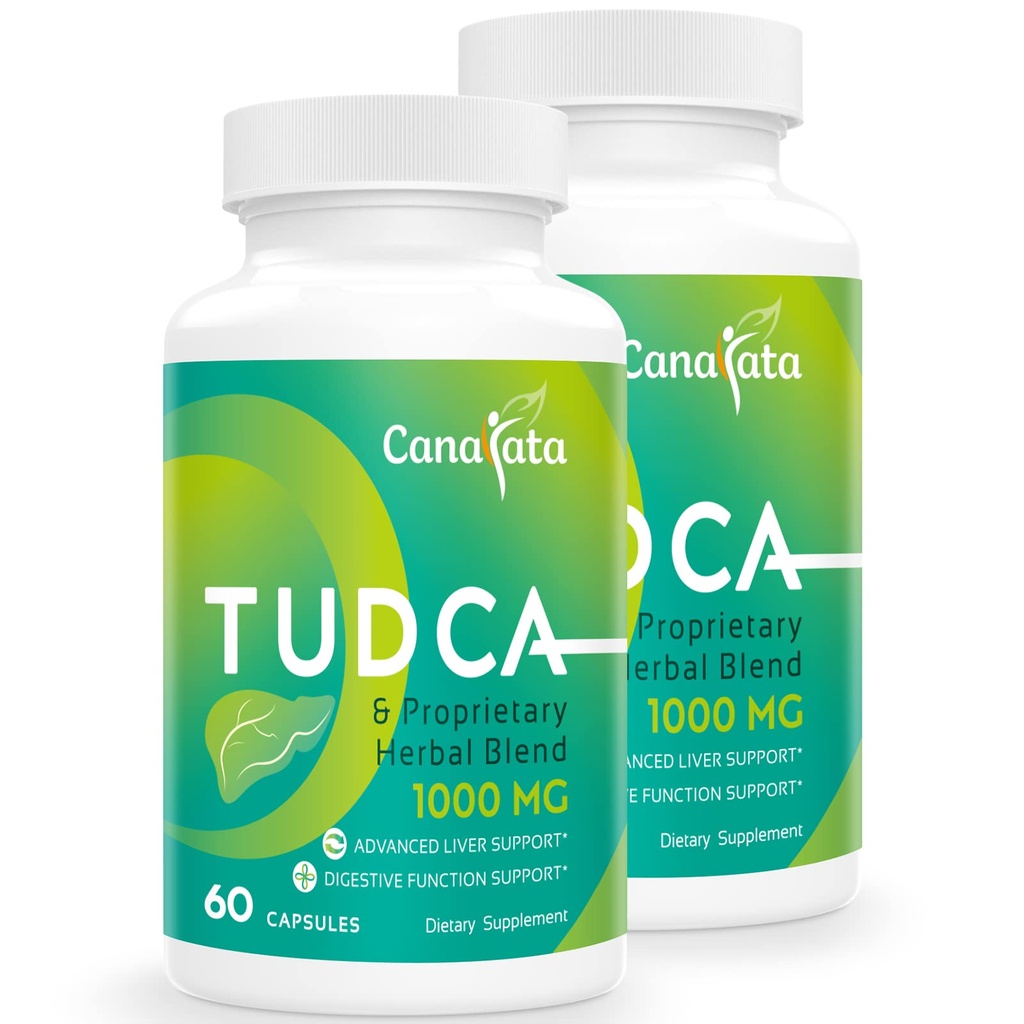 TUDCA Liver Support Supplements 1000mg - 120 Vegan Kapselit,TUDCA Bile Suolat maito Thistle Herbal Blend Formula maksan Cleanse & Repair