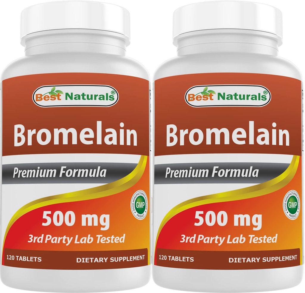 Best Naturals Bromelain 500 mg 120 tablettia (120 kpl (pakkaus 2))