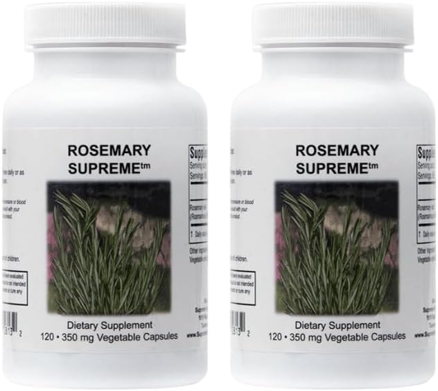 Supreme Nutrition Rosemary Supreme, 120 puhdasta Rosemary Kasvissyöjäkapselia (Pack of 2)