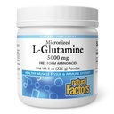 Naturfaktorer, mikroniserad L-Glutamindryck Mix 5000 mg, stöder muskler och immunfunktion, 8 Oz