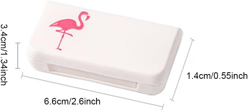 SagaSave Travel Pill Case 3 Compartments Portable Pill Case Dustproof och Moisture-Proof Daily Pill Case Small Pill Box för vitaminer, fiskolja, tillskott (Cactus)
