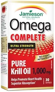 Jamieson Omega CompleteTM Pure Krill 1000 mg, 30 pehmogeeliä