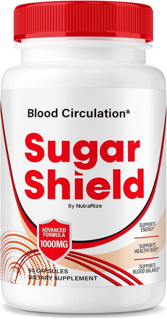 NutraRize Sugar Shield Blood Support Pillerit, Maximum Strength Formula, Sugar Shield Kapselit, Natural Blood Blend Complex, Sugar Shield Reviews (60 kapselia)