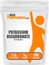 BulkSuplements.com Kaliumbikarbonaatti Powder - Kaliumbikarbonaatti Ruoka Grade, Mineral Supplement - Gluteeniton, 1,3g per tarjoilu, 1kg (2,2 lbs) (Pakkaus 1)