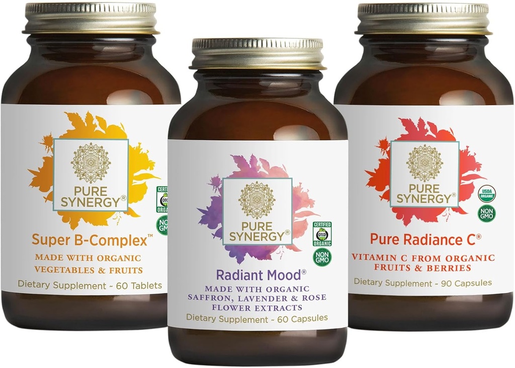 PURE SYNERGY Mieliala ja lisämunuaisten tuki Bundle ... Mielialan tuki täydentää orgaaninen sahramiuute ... UDA Organic C-vitamiini ...
