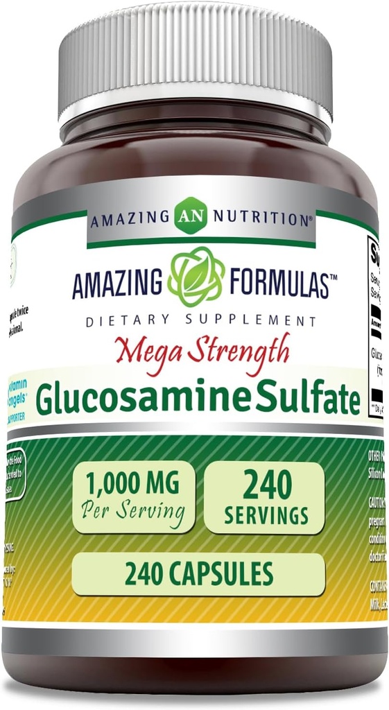 Hämmästyttävä Formula Glukosamiini Sulfaatti 1000 mg kapselit Supplement 