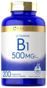 Carlyle-vitamiini B1 500 mg (Thiamiini) ...200 Kasvisruokaa Caplets...