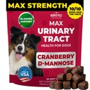 Mighty Petz MAX Cranberry för Dog UTI Behandling - MAX Strength Cranberry Supplement för hundar + D-Mannose. Bladderkontroll för hundar. Urinär Tract Care & Kidney Support Chews
