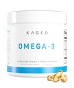 Kaged Omega 3 Fish Oil Supplement, 3000mg Omega 3 Fatty Acid med EPA & DHA, Ultra-Pure, No Fish Burps, 60 Pills