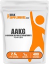 BulkSupplements.com AAKG Powder - Arginine AKG Supplement, Typpioksidi Supplement, makuamaton & Gluteeniton, 2,5 g per tarjoilu, 1kg (2,2 lbs) (pakkaus 1)