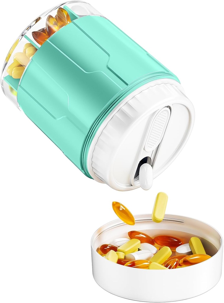 Odaro Erittäin suuri pilleri Järjestäjä, Matka pilleri laatikko Järjestäjä, Päivittäinen Lääke Järjestäjä ja Varasto 7 Osasto Hold Medicine, Vitamiini ja täydentää - Syaani