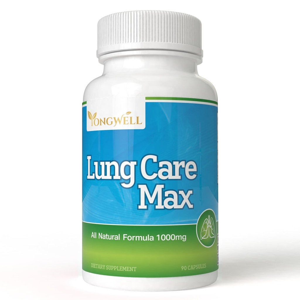 Lung Care Max, erityinen antioksidantti Formula American Ginseng, Bee Propolis, ja Royal Jelly (90 kapselia)