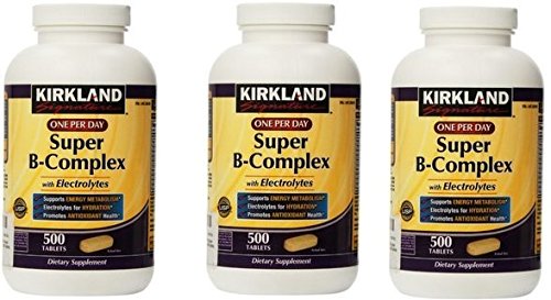 Kirkland Signature One Per Day Super B-Complex med Electrolytes 500 tabletter