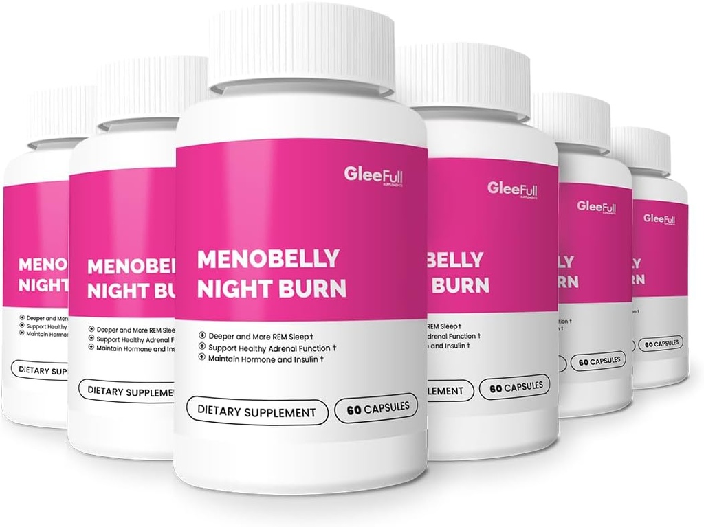 GLEEFULL SUPPS Meno Belly Night Burn - 6 pulloa