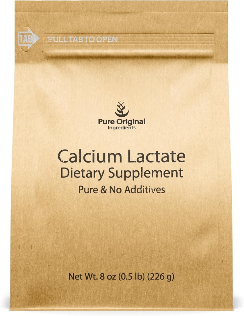 Calciumlaktaatti (8 oz) Kalsiumlisä, Elektrolyytti