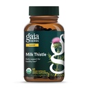 Gaia Yrtit Milk Thistle - Liver Supplement & Cleanse Tuki auttaa säilyttämään terve maksan toiminta* - 60 Vegaani kapselit (20 tarjoilua)