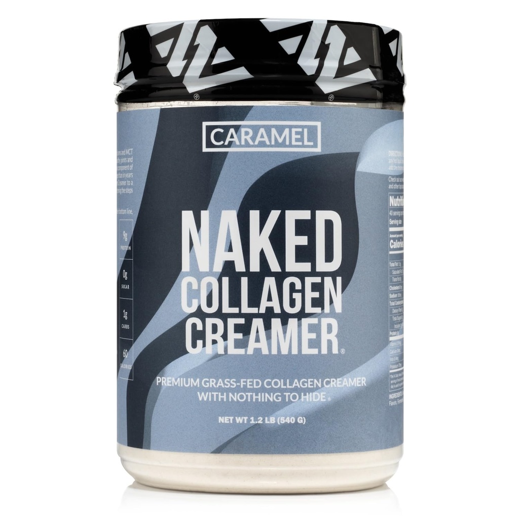 Alaston Collagen Coffee Creamer - Caramel Collagen Creamer Kahvi - Maitotuotteet ilmaiseksi, gluteeniton, GMO-vapaa - Tuki hiukset, iho, ja kynnet - 40 Tarjoilut