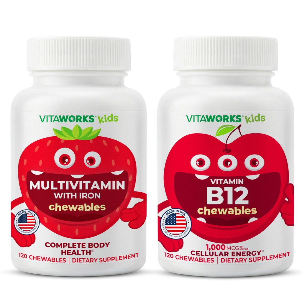 Lapset Multivitamiini purukumi + B12-vitamiini Purukumi