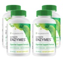 Youngevity Ultimate Enzymes® - Multi Enzymes for Digestion, Gas & Bloating Relief - Betaine HCl, Ox Bile, haima 10X, Papain 6M, Pepsin 1:3000 (120 kapselia - 4 pakkaus)