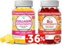 Lunakai Collagen & Biotin Gummies Bundle - Vitamiinit hiukset, iho ja nuoriso ulkonäkö - ei-GMO anti ikääntymistä proteiini täydentää miesten & naisten - 30 päivän tarjonta