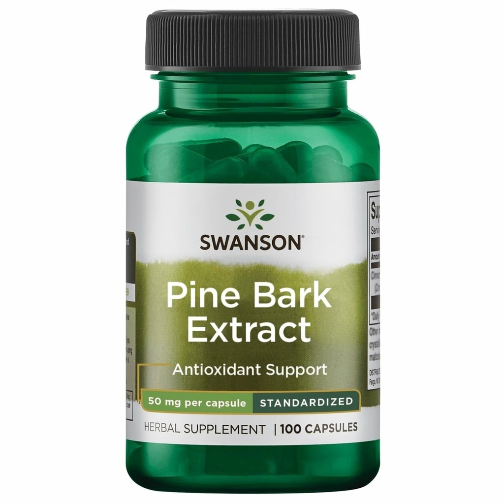 Swanson Pine Bark Extract 50 Milligrams 100 kapselia