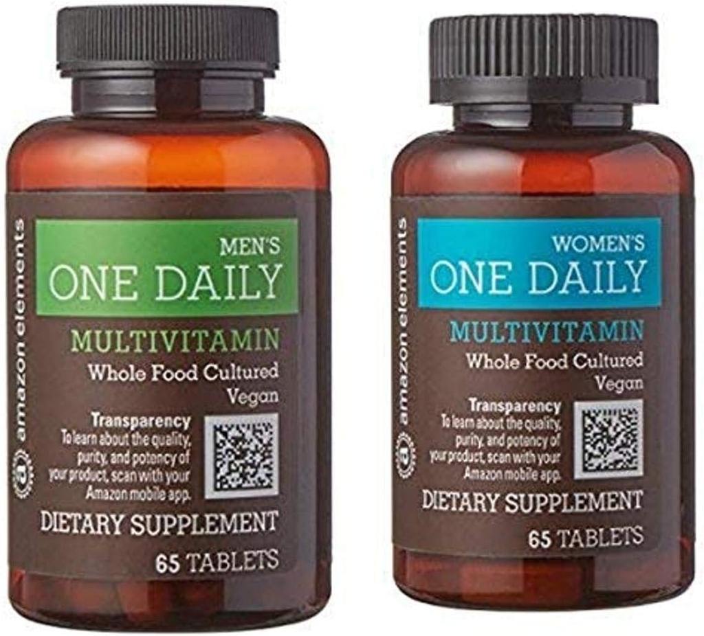 Elementit miesten ja naisten One Daily Multivitamiinit, Vegan, 65 tablettia, 2 kuukauden tarjonta