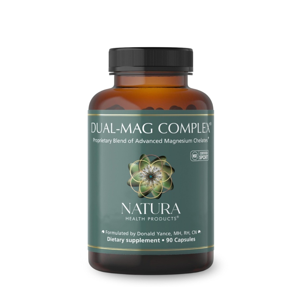 Natura Health Products Dual-mag Complex Supplement - Edistää kardiovaskulaarinen, neurologinen, ja immuuni terveyttä - Featuring Albion