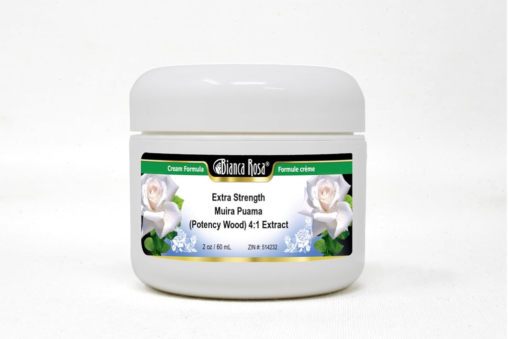Bianca Rosa Extra Strength Muira Puama (Ptency Wood) 4:1 Pura Cream (2 oz, ZIN: 514232) - 2 pakkaus