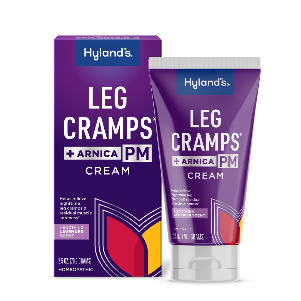 Hyland's Leg Cramps PM Ointment, Arnica Gel Cramp Relief, Natural Relief for the Calf, Legs and Foot, 2.5 oz