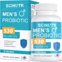 Probiootit miehille, 530 miljardia PMY & 12 kanta, probiootti kurkuma karpalo & Goji, Gut Health for Miehet, tukee digestiivinen terveys, mikrobiome, Colon, & Immunoterveys, 30 päivän toimitus