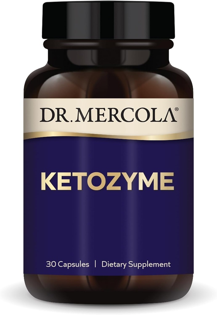 Dr Mercola Ketozyme, 30 kapslar, icke-GMO, Gluten Free, Soy Free