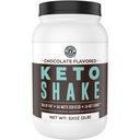 Keto Ateriankorvike Shakes, suklaa, 2lbs, Low Carb Keto Protein Shake Mix, MCT Powder, Grass Fed Hydrolysed Collagen Peptides, Keto Breakfast Shake, 20g rasvaa, 14g proteiinia, 1 Net Carb, nollasokeri