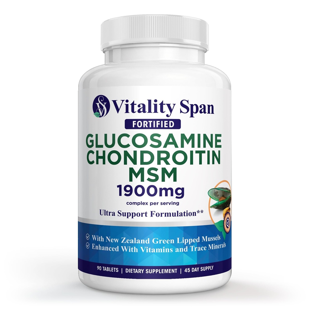 Advanced Joint Support and Relief, Glukosamiini Chondroitin, Sinkki, Kupari, valmistettu Yhdysvalloissa, 90 Vihannestablettia