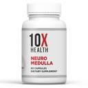 10X Terveys Neuro Medulla Brain Supplement - Nootrooppinen aivojen tuki täydentää aivojen, muistin ja keskittyä - muisti täydentää B1-vitamiinin ja B3-, Sinkki, Ginkgo Biloba & enemmän - 60 kapselia