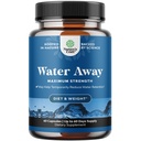 Water Away Herbal Diuretic Pills High Strength - Fluid Retention Supplement med Dandelion Leaf Extract & Green Tea för Bloating Relief för kvinnor och män - kapslar för Leg & Feet Swelling - 60 Count